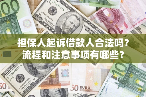 北京担保人起诉借款人合法吗？流程和注意事项有哪些？