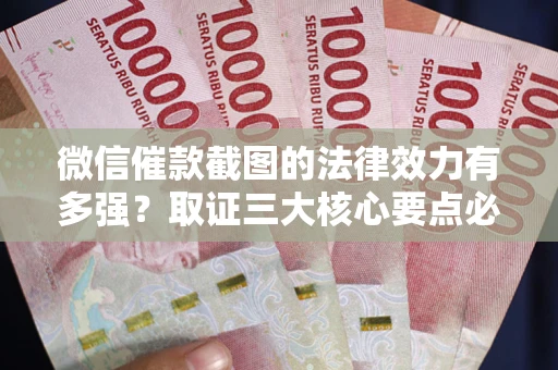 北京微信催款截图的法律效力有多强？取证三大核心要点必须知道！