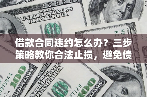 北京借款合同违约怎么办？三步策略教你合法止损，避免债务危机升级